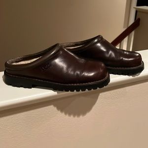 Ugg leather slip ons